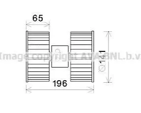AVA AVA Вентилятор салона BMW 3 SERIES E36 (1991) 316I 1.6 AVA COOLING BW8475