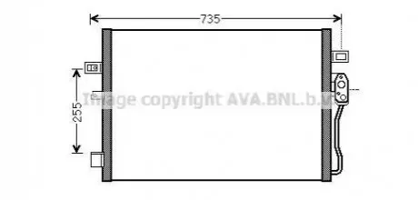 AVA AVA Радіатор кондиціонера DODGE JOURNEY (2009) 2.0 CRD AVA COOLING CR5139