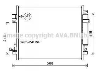 AVA AVA Радіатор кондиціонера NISSAN NOTE (2013) 1.5 DCI AVA COOLING DN5428D
