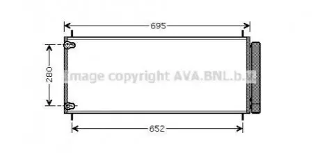 AVA AVA Радіатор кондиціонера Auris, Corolla 06- AVA COOLING TO5406D