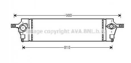 AVA AVA Інтеркулер NISSAN X-TRAIL (2007) 2.0 DCI AVA COOLING DNA4350