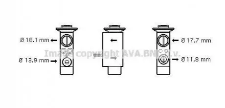 Розширювальний клапан AVA AVA COOLING BW1238