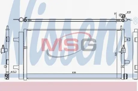 Радіатор кондиціонера First Fit NISSENS 940454