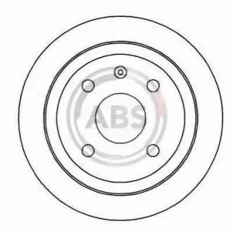 Гальмівний диск задн. Astra/Vectra/Nubira/Orion 96-05 A.B.S. A.B.S. 16928