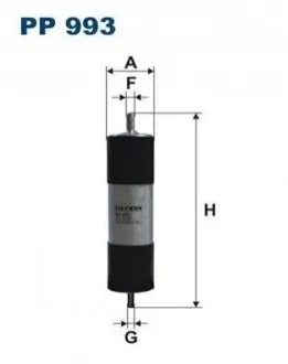 Фiльтр паливний FILTRON PP993