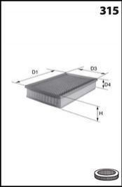 Фільтр повітря (аналогWA9670/LX1883) MECAFILTER ELP9357