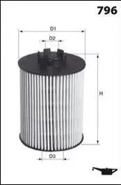 Фільтр оливи MECAFILTER ELH4739