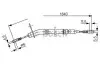 BOSCH DB трос ручн. гальм. л. W123 1987477011 BOSCH 1987477011