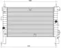 Радіатор двигуна (мкпп) OPEL MERIVA A 1.3D/1.7D 09.03-05.10 MAGNETI MARELLI 350213972000 350213972000