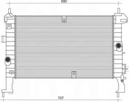 Фото 1 - радіатор двигуна (мкпп) OPEL MERIVA A 1.3D/1.7D 09.03-05.10 MAGNETI MARELLI 350213972000 Радіатор двигуна (мкпп) OPEL MERIVA A 1.3D/1.7D 09.03-05.10 MAGNETI MARELLI 350213972000 (фото 1)