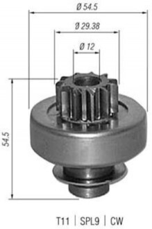 Бендикс PEUGEOT RENAULT VOLVO [940113020347] MAGNETI MARELLI AMB0347 (фото 1)