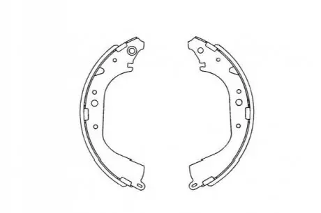 PARTS NISSAN Щеки тормозные Pathfinder II,4 Runner,Hilux,Land Cruiser PARTS KAVO KBS-9901