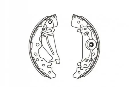 PARTS HYUNDAI Колодки барабанные задн.H-1,Kia Carnival 99- PARTS KAVO KBS-3405