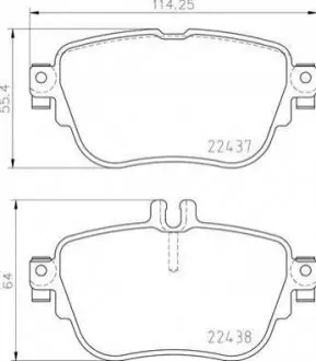 Гальмівні колодки дискові BREMBO P50 136
