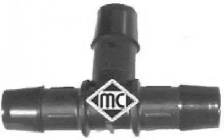 Універсальний з\'єднувач шлангів 16mm (Т-подібний) Metalcaucho 00066