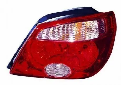 Фонарь задний Mitsubishi Outlander 2005-2008 левый красная рамка DEPO 214-1992L-UQVR