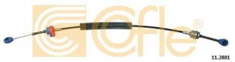 Фото 1 - трос куліси КПП правий Renault Kangoo 1.5DCi 05- COFLE 11.2881 Трос куліси КПП правий Renault Kangoo 1.5DCi 05- COFLE 11.2881 (фото 1)