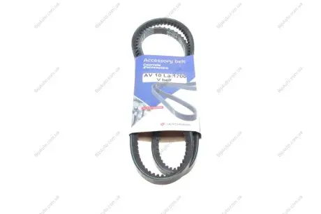 Ремінь генератора Chrysler Voyager 2.5i 91-95/Renault 9/11 1.4 86-89 (10x1200) HUTCHINSON AV 10 LA 1200 (фото 1)