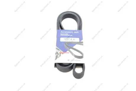 Ремінь генератора VW LT 2.8TDI 96KW/Ford Transit 2.0DI 00-14 (6PK1637) HUTCHINSON 1637 K 6