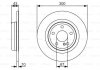 DB Гальмівний диск задн. R172 BOSCH 0986479A38 (фото 1)