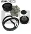 SKF VW К-т поліклинового ременя (рем.+2ролика) BMW E34 (M50) 2,0-2,5 VKMA 38202 SKF VKMA 38202