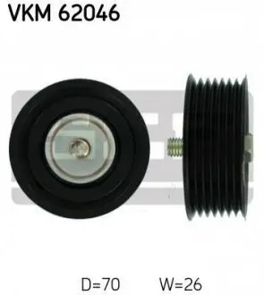 Натяжний ролик поліклинового реміня SKF VKM 62046