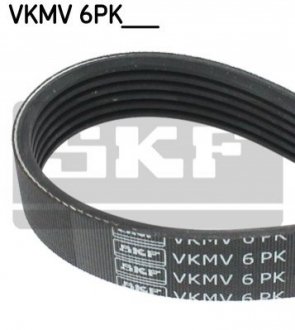 Ремінь поліклиновий 6PK1080 SKF VKMV 6PK1080