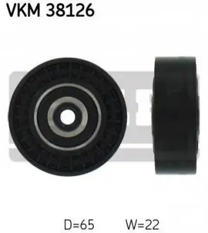 Ролик обвідний поліклінового ременя SKF VKM 38126