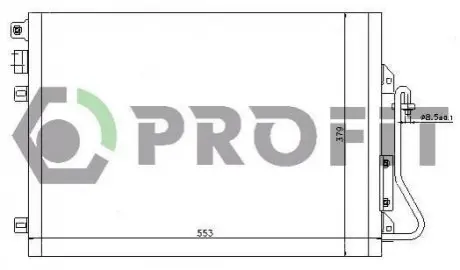 Конденсер кондиціонера PROFIT PR 1914C1