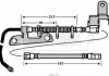 Гальмiвний шланг заднiй, правий BORG&BECK BBH7553