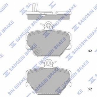 SANGSIN Комплект гальмівних колодок з 4 шт. дисків Hi-Q (SANGSIN) SP1674