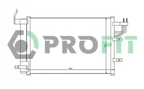 Конденсер кондиціонера PROFIT PR 1401C1