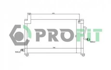 Конденсер кондиціонера PROFIT PR 1108C1