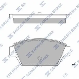 SANGSIN Комплект гальмівних колодок з 4 шт. дисків Hi-Q (SANGSIN) SP1514
