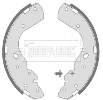Гальмiвнi колодки барабаннi заднi BORG&amp;BECK BORG & BECK BBS6323 (фото 1)