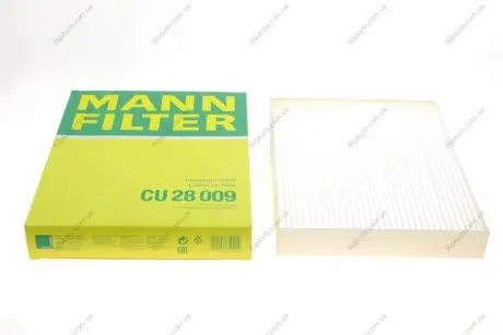 Фільтр салону Ford Focus/Kuga/Explorer 18-/Ranger 22-/Mustang Mach-E 20- -FILTER MANN CU 28 009