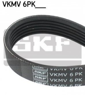 Ремінь П-клиновий 6PK1623 SKF VKMV 6PK1623 (фото 1)