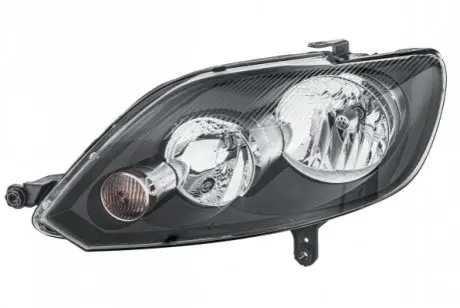 VW Фара основная галоген с мотором,лампами,H15 H7/H7 PY21W W5W лів.Golf Plus 09- HELLA 1EE 009 948-051