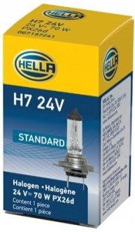 H7 24V 70W Автолампа HELLA 8GH 178 555-251