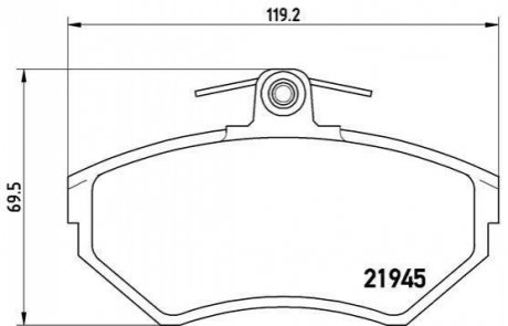 Гальмівні колодки дискові BREMBO P85 042