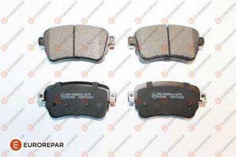 Задні гальмівні колодки CITROEN JUMPY, SPACETOURER OPEL VIVARO C PEUGEOT EXPERT, TRAVELLER TOYOTA PROACE, PROACE VERSO 1.5D-Electric 02.16- Eurorepar 1675991880 (фото 1)