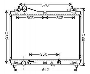 Радіатор охолодження SUZUKI GRAND ESCUDO (2005) 2.0 STARLINE SZ2105 (фото 1)