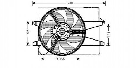 Вентилятор FORD FIESTA (2002) 1.3 STARLINE FD7541