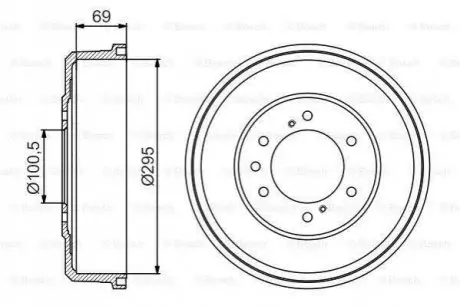 Гальмівний барабан BOSCH 0986477165