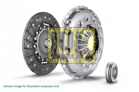 Комплект зчеплення Hyundai i20/i30/Kia Ceed/Rio 1.4 13- (d=200mm) (+вижимний) LuK 620 3354 00