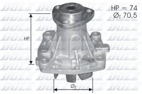 ALFA ROMEO помпа води (без корпуса) 155,164 2.5TD 95-,Chrysler Voyager 95- DOLZ A-330ST
