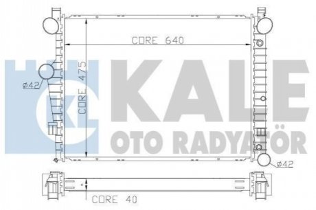 KALE DB радіатор охолодження S-Class W220 4.3/5.0 98- Kale Oto radyator 360700 (фото 1)