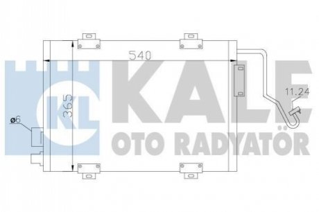 KALE RENAULT радіатор кондиціонера Clio II 98- Kale Oto radyator 342810 (фото 1)