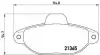 Гальмiвнi колодки дисковi BREMBO P23054 P23054