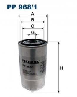 Фiльтр паливний FILTRON PP9681